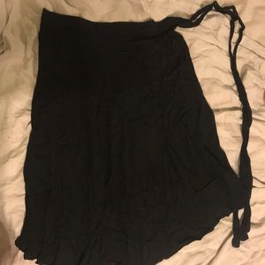 American apparel wrap midi skirt